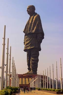 The Statue of Unity in Gujarat, India, the tallest statue in the world